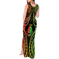 New Caledonia Day Tank Maxi Dress Polynesian Curves Reggae Color - Polynesian Pride
