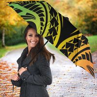 New Caledonia Day Umbrella Polynesian Curves Reggae Color - Polynesian Pride