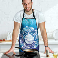 Marshall Islands Manit Day Apron Tribal Dolphin With Marshall Seal - Polynesian Pride