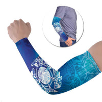 Marshall Islands Manit Day Arm Sleeves Tribal Dolphin With Marshall Seal - Polynesian Pride