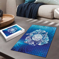 Marshall Islands Manit Day Puzzle Tribal Dolphin With Marshall Seal - Polynesian Pride