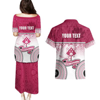 Personalized Adi Cakobau School Couples Matching Puletasi Dress and Hawaiian Shirt With Fijian Tapa Pattern LT05 - Polynesian Pride