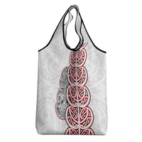 Aotearoa New Zealand Grocery Bag Maori Marae Pattern Tiki