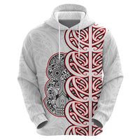 Aotearoa New Zealand Hoodie Maori Marae Pattern Tiki LT05 - Polynesian Pride