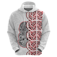 Aotearoa New Zealand Hoodie Maori Marae Pattern Tiki LT05 - Polynesian Pride