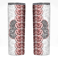 Aotearoa New Zealand Skinny Tumbler Maori Marae Pattern Tiki