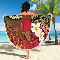 Vanuatu Christmas Beach Blanket Ni-Van Santa Retro Style - Polynesian Pride