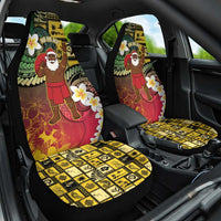 Vanuatu Christmas Car Seat Cover Ni-Van Santa Retro Style - Polynesian Pride
