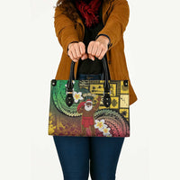 Vanuatu Christmas Leather Bag Ni-Van Santa Retro Style - Polynesian Pride