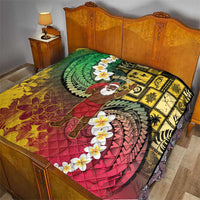 Vanuatu Christmas Quilt Ni-Van Santa Retro Style - Polynesian Pride