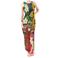 Vanuatu Christmas Tank Maxi Dress Ni-Van Santa Retro Style - Polynesian Pride