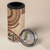 Samoa Siapo Pattern Simple Style 4 in 1 Can Cooler Tumbler