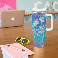 Polynesia Sea Turtle Couple Tumbler With Handle Love Is Life