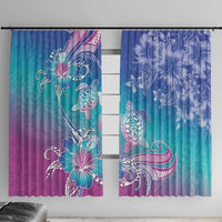 Polynesia Sea Turtle Couple Window Curtain Love Is Life