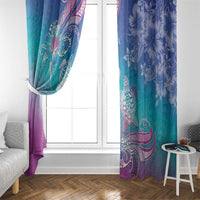 Polynesia Sea Turtle Couple Window Curtain Love Is Life