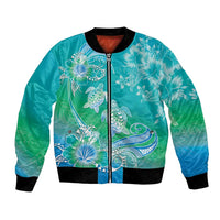 Polynesia Sea Turtle Couple Bomber Jacket I Am Turtley In Love With You