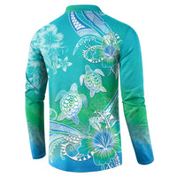 Polynesia Sea Turtle Couple Button Sweatshirt I Am Turtley In Love With You