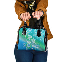 Polynesia Sea Turtle Couple Shoulder Handbag I Am Turtley In Love With You