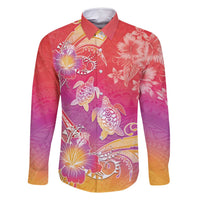 Polynesia Sea Turtle Couple Family Matching Mermaid Dress and Hawaiian Shirt One Soul One Love