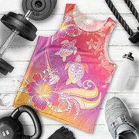 Polynesia Sea Turtle Couple Men Tank Top One Soul One Love