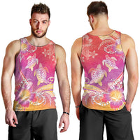 Polynesia Sea Turtle Couple Men Tank Top One Soul One Love