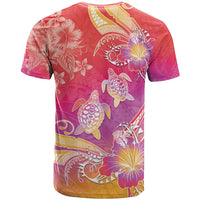 Polynesia Sea Turtle Couple T Shirt One Soul One Love