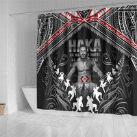 New Zealand Aotearoa Shower Curtain Traditional Kapa Haka