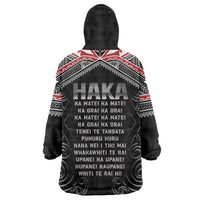 New Zealand Aotearoa Wearable Blanket Hoodie Traditional Kapa Haka
