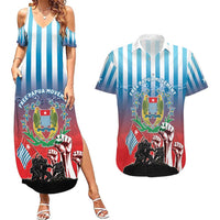 Personalised Free West Papua Couples Matching Summer Maxi Dress and Hawaiian Shirt One People One Soul Unique Style - Polynesian Pride
