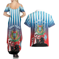 Personalised Free West Papua Couples Matching Summer Maxi Dress and Hawaiian Shirt One People One Soul Unique Style - Polynesian Pride