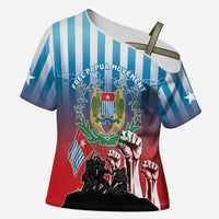 Personalised Free West Papua Cross Shoulder Shirt One People One Soul Unique Style - Polynesian Pride