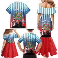 Personalised Free West Papua Family Matching Mermaid Dress and Hawaiian Shirt One People One Soul Unique Style LT05 - Polynesian Pride