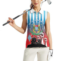 Personalised Free West Papua Women Sleeveless Polo Shirt One People One Soul Unique Style - Polynesian Pride