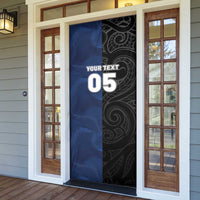 France And New Zealand Rugby Custom Door Cover Les Bleus Rooster With Maori Tiki LT05 - Polynesian Pride