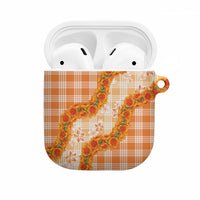 Orange Hawaii Palaka AirPods Case Hawaiian Ilima Lei