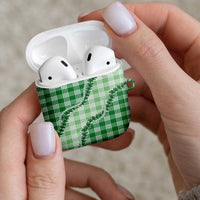 Green Hawaii Palaka AirPods Case Hawaiian Pikake Lei