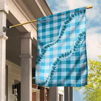 Blue Hawaii Palaka Garden Flag Hawaiian Pikake Lei