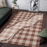 Beige Hawaii Palaka Area Rug Hawaiian Pikake Lei