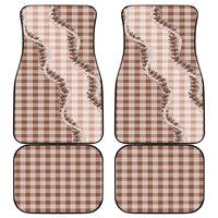 Beige Hawaii Palaka Car Mats Hawaiian Pikake Lei