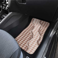 Beige Hawaii Palaka Car Mats Hawaiian Pikake Lei