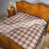 Beige Hawaii Palaka Quilt Hawaiian Pikake Lei