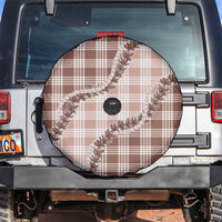 Beige Hawaii Palaka Spare Tire Cover Hawaiian Pikake Lei