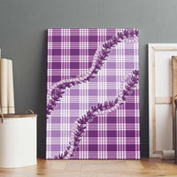Violet Hawaii Palaka Canvas Wall Art Hawaiian Pikake Lei