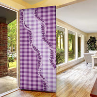 Violet Hawaii Palaka Door Cover Hawaiian Pikake Lei