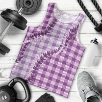 Violet Hawaii Palaka Men Tank Top Hawaiian Pikake Lei