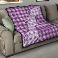 Violet Hawaii Palaka Quilt Hawaiian Pikake Lei