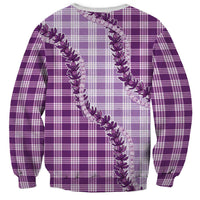 Violet Hawaii Palaka Sweatshirt Hawaiian Pikake Lei