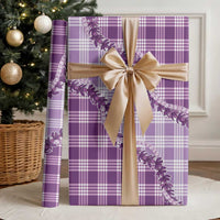 Violet Hawaii Palaka Wrapping Paper Hawaiian Pikake Lei