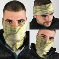 Yellow Hawaii Palaka Neck Gaiter Hawaiian Pikake Lei