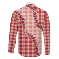 Red Hawaii Palaka Family Matching Summer Maxi Dress and Hawaiian Shirt Hawaiian Pikake Lei LT05 - Polynesian Pride